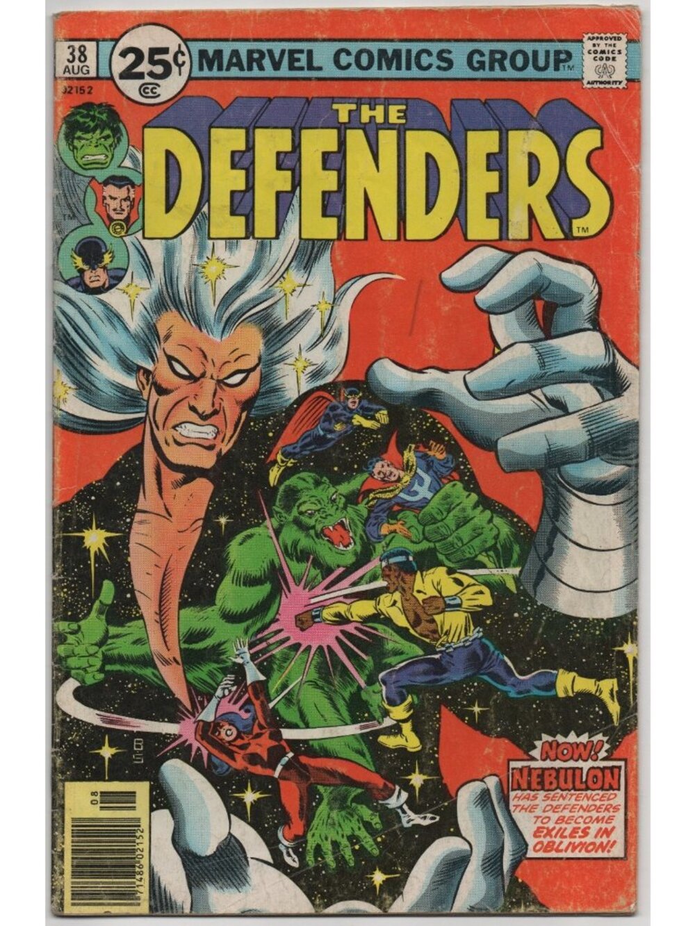 Defenders 38 Marvel Comics 1976 GD+ 2.5  25 Cent Variant